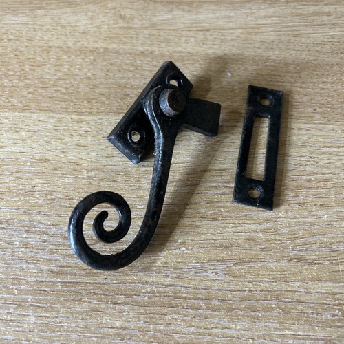 Black cast iron window handles - black,