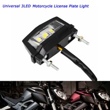 Motorcycle Licence Plate LED Motorbike Number Plate Rear Tail Light Universal