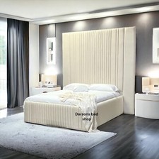 Hedges High Headboard Luxury Panel Bed With Without Ottoman Gas Lift Storage