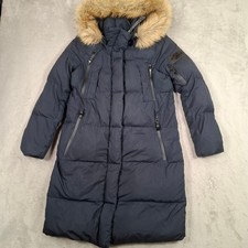 Superdry Coat Womens UK 6 Navy