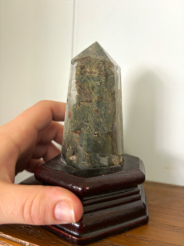 Polished crystal mineral point - polished,