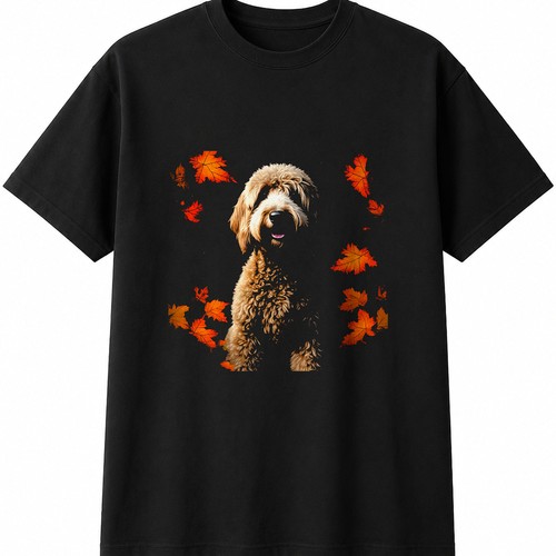 Labradoodle autumn dark - in,