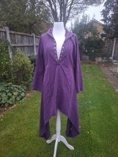 Purple Dress/ Long Tunic  Hippy Wiccan Gothic Alt Style Medium/large