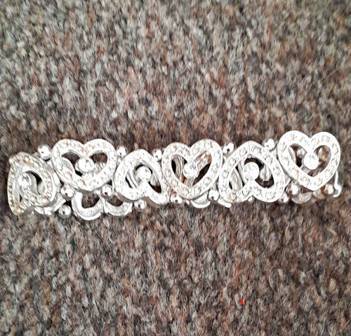 Silver tone heart - silver, chain