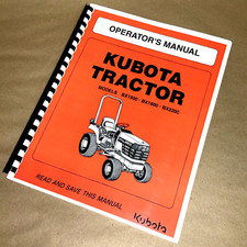 Operators Manual for Kubota