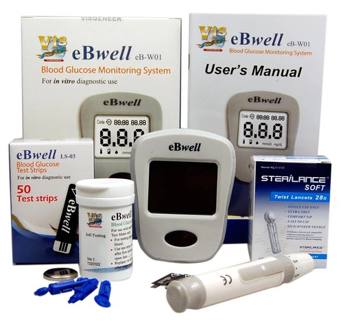 Ebwell blood glucose meter - glucose, +