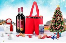 Red Felt Christmas Treat Bags