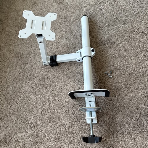 Single monitor white arm - monitor, 24-32