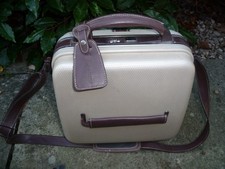 DELSAY LADIES makeup case Briefcase 33x19x33cm rare 1970's quality hardly used