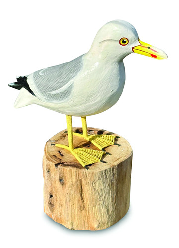 Seagull wooden ornament - seagull, hand