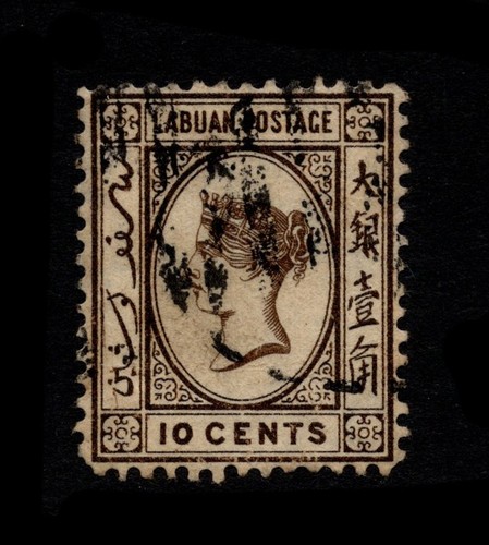 Labuan 1885 10c wmk - labuan,
