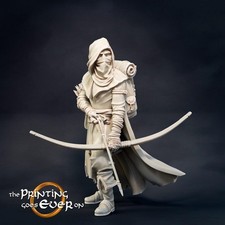 Resin Human Ranger Miniature: D&D, Pathfinder, Frostgrave (28mm/32mm Scale)