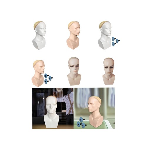 Male mannequin head - male,