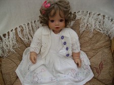 Large vintage Celia porcelain doll - 21" - no original clothes 71/500