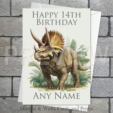 Dinosaur birthday card