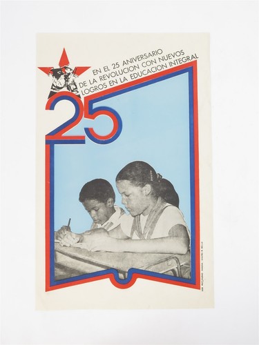 Vtg cuban propaganda poster - vtg,