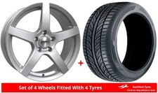 Alloy Wheels & Tyres 15" Calibre Pace For Peugeot 207 06-12