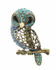 Gold Tone Antique Look Crystal