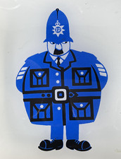 VTG Kenneth Townsend Chance Glass ER Elizabeth Regina London Metro Police Dish