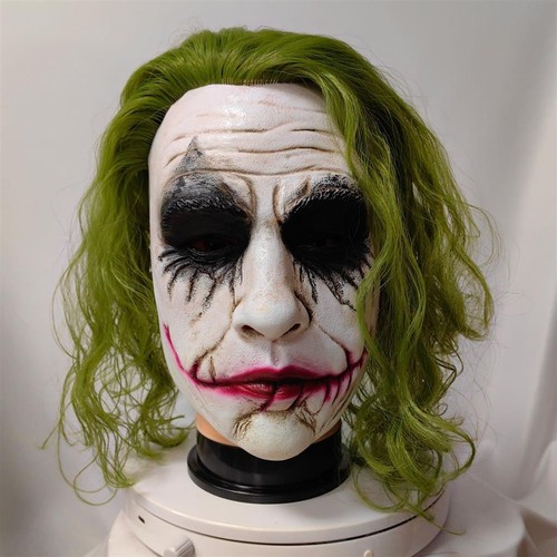 Joker clown cosplay mask - joker, green