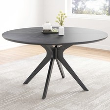 Wood Round Dining Kitchen