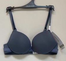 Calvin Klein Plunge Sculpted Lift Bra In Chrome  BNWT /NEW