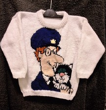 Hand Knitted Postman Pat