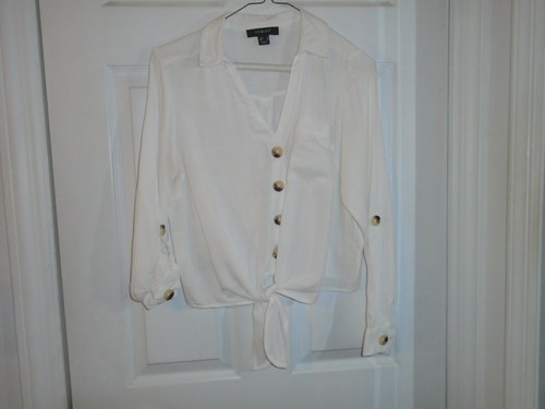Primark white tie - bottom, roll