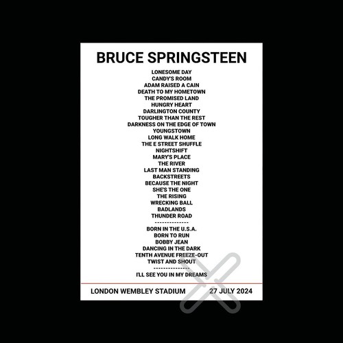 Bruce springsteen wembley - -, 27