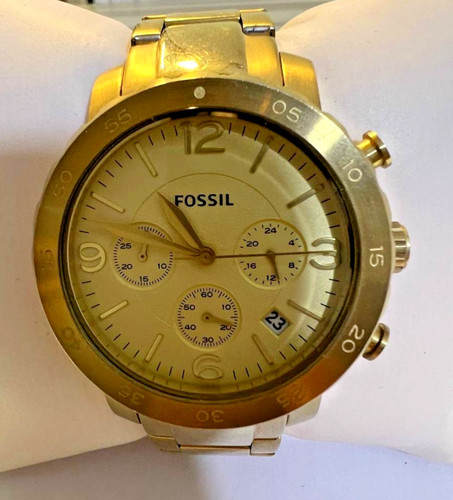 Fossil watch men gold - watch,