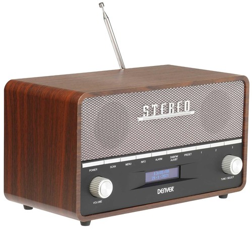 Vintage style dab fm radio - &,