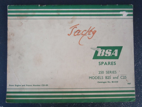 Bsa 250 b25 - and, spare