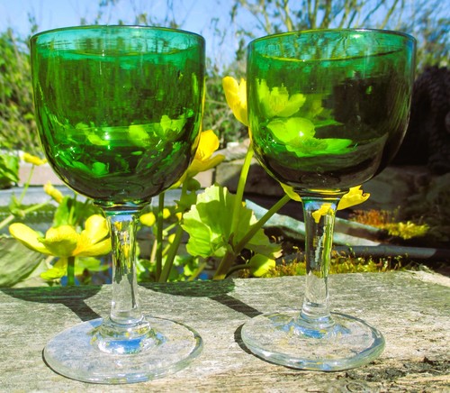 Antique bristol green sherry - antique,