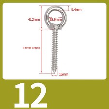 Heavy Duty In Eye Hooks Screws