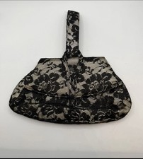 Phase Eight Evening Hand Bag Black Lace Preloved In Good Condition