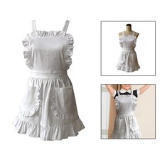 White Ruffles Maid Apron