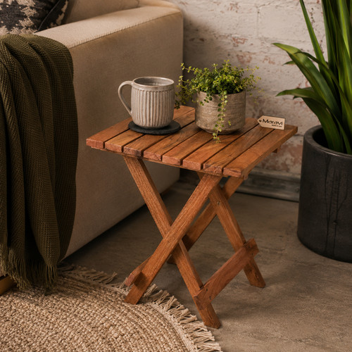 Vaitin wooden folding stool - folding,