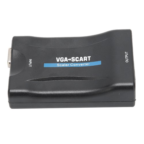 Black vga scart converter - black,