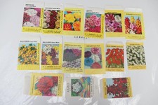 15 vintage used seed packets -