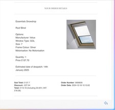 Velux Roof Blind GGL