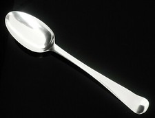 Antique IRISH Sterling Silver Table Serving Spoon, DUBLIN 1783