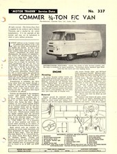 Commer ¾ Ton F/C Van 1960