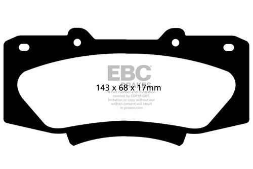 Ebc greenstuff front - pads, for