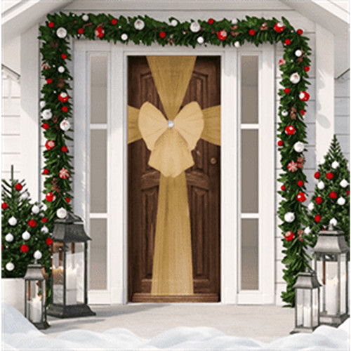 Christmas door bow - bow, traditional