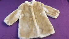 Hucklebones Girls Luxury Faux Fur Coat Rrp £190