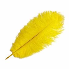 Ostrich Feathers - Yellow -10" - 12" / 25cm- 30cm - Plume Fluffy - Pick Quantity