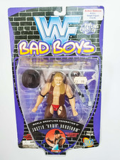 1997 JAKKS PACIFIC WWF FIGURE BAD BOYS SERIES 4 - JUSTIN HAWK BRADSHAW - SEALED