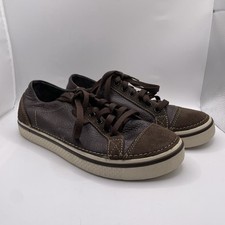 Crocs Hover Lace Up Shoes Men's Size 7 Brown Leather Beach Summer