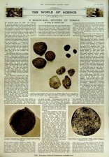 Old Vintage Print 1950 Fire