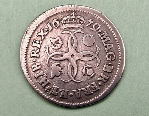 1679 charles milled silver - charles, ii